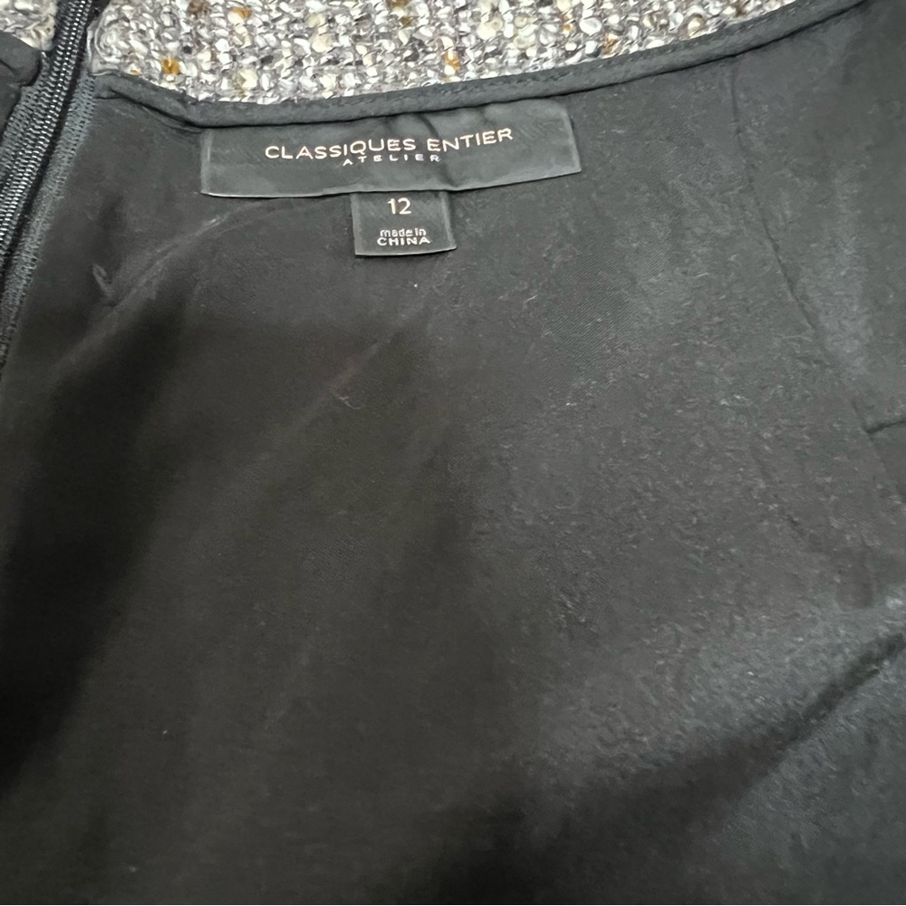 CLASSIQUES ENTIER ATELIER Women’s Woolblend Grey Tweed  Skirt Suit L/12 - Picture 13 of 15